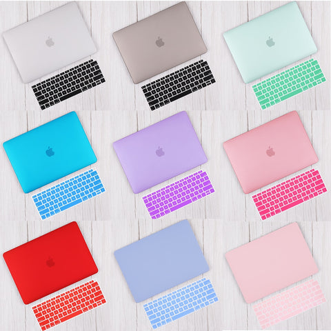 Redlai Matte & Crystal Hard Shell Case with Keyboard cover For 2019 Macbook Pro 13 TouchBar A2159 2018 Air 13 A1932 Retina 11 15