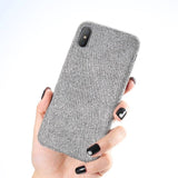 KISSCASE Pure Lightweight Case For iPhone XS Max Cover Ultra Thin Soft Cloth Shell For iPhone 6S 6 7 8 Plus X XR 11 Pro Max Case