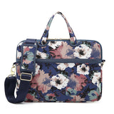 Floral Women Messenger Bag Laptop Shoulder Bag Handbag Carrying Case Thin Quality Portable Notebook Messenger Bag 13 14 15 15.6