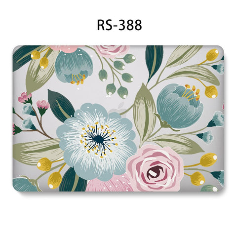 Watercolor Classical Art Flower Pattern Laptop Case For Apple MacBook Pro Retina Air 12 13.3 inch,for new Pro 15.4 inch shell