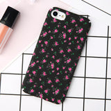 Ottwn Floral Flower Paint Phone Case For iPhone 6 Rose Daisy Green Leaves Cases Hard PC Full Back Cover For iPhone 6s 7 8 Plus