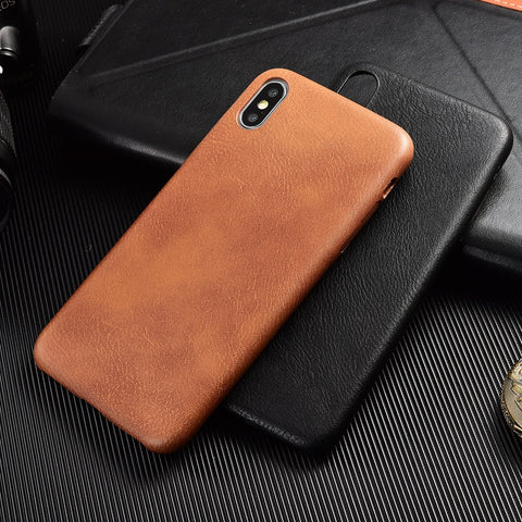 PU Leather Phone Case for iPhone 6 6S Plus 7 8 Plus Shockproof Bumper Phone Case for iPhone X XS Max XR XS Prime Coque