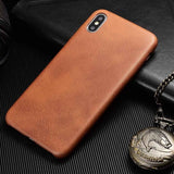 PU Leather Phone Case for iPhone 6 6S Plus 7 8 Plus Shockproof Bumper Phone Case for iPhone X XS Max XR XS Prime Coque